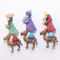 Boutons Dress It Up : Collection Noël - Les Trois Mages - We Three Kings