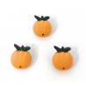 Bouton Oranges 18MM avec Attache Dos - Lot de 6