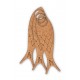 Bobinette Bobine pour Tricot en Bois - En forme de Poisson - Grande