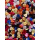 Lot de 150 boutons à coudre en forme de Coeur ou de Fleur - Couleurs mixtes