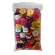 Lot de 150 boutons à coudre en forme de Coeur ou de Fleur - Couleurs mixtes